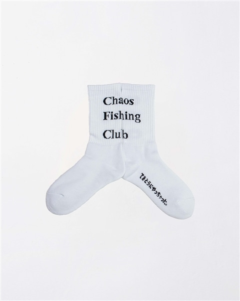 CHAOS FISHING CLUB/カオスフィッシングクラブ/1Pac Logo Socks ホワイト FREE