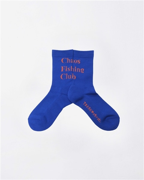 CHAOS FISHING CLUB/カオスフィッシングクラブ/1Pac Logo Socks ブルー FREE