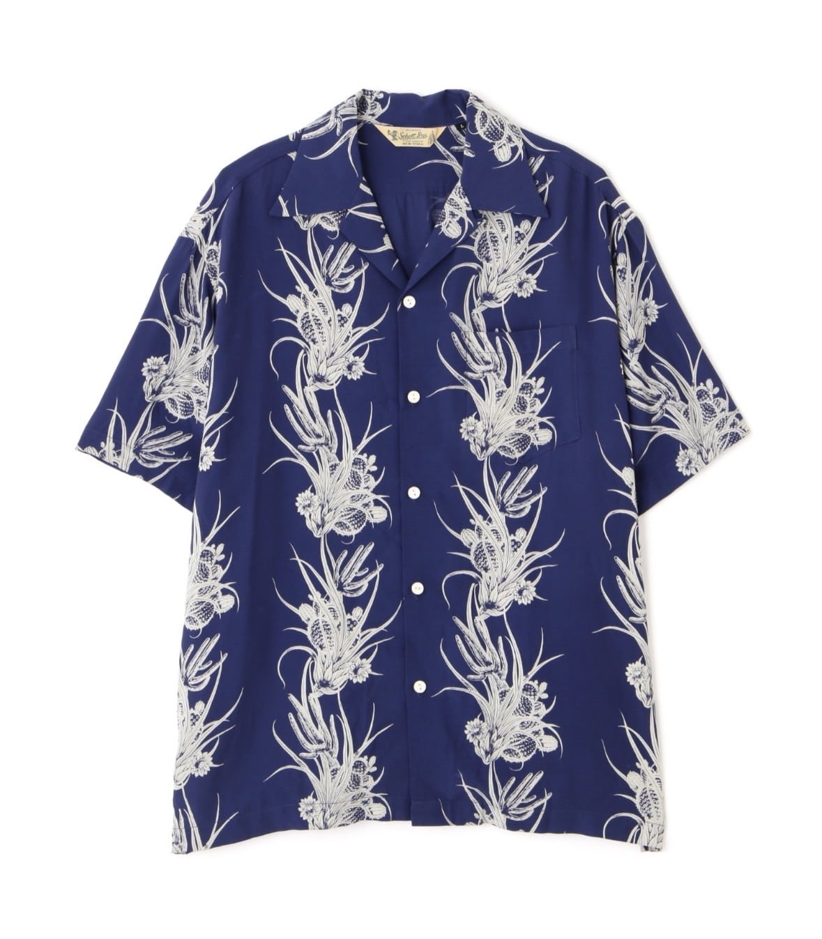 Schott/ショット/RAYON SHIRT CACTUS/レーヨンシャツ カクタス/シャツ ネイビー M