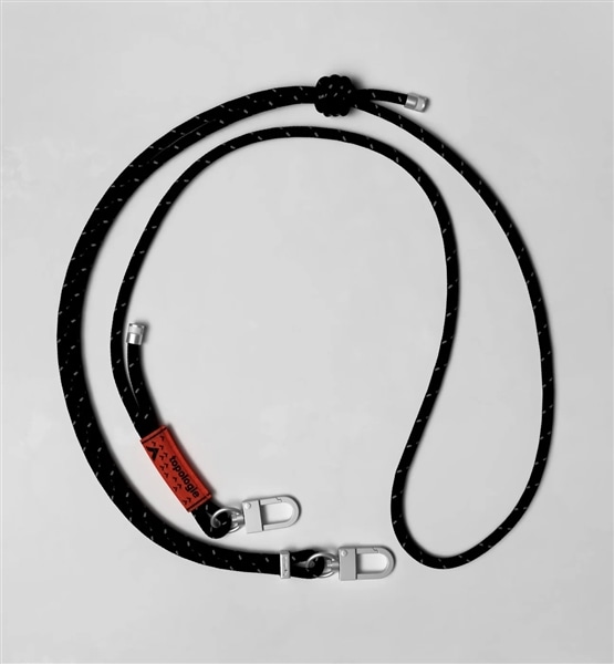 Topologie/トポロジー　6.0mm Rope【ストラップ単体】 Black Reflective FREE