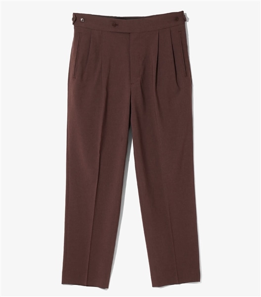 NEEDLES/ニードルズ/TUCKED SIDE TAB TROUSER - POLY CLOTH Bordeau XS