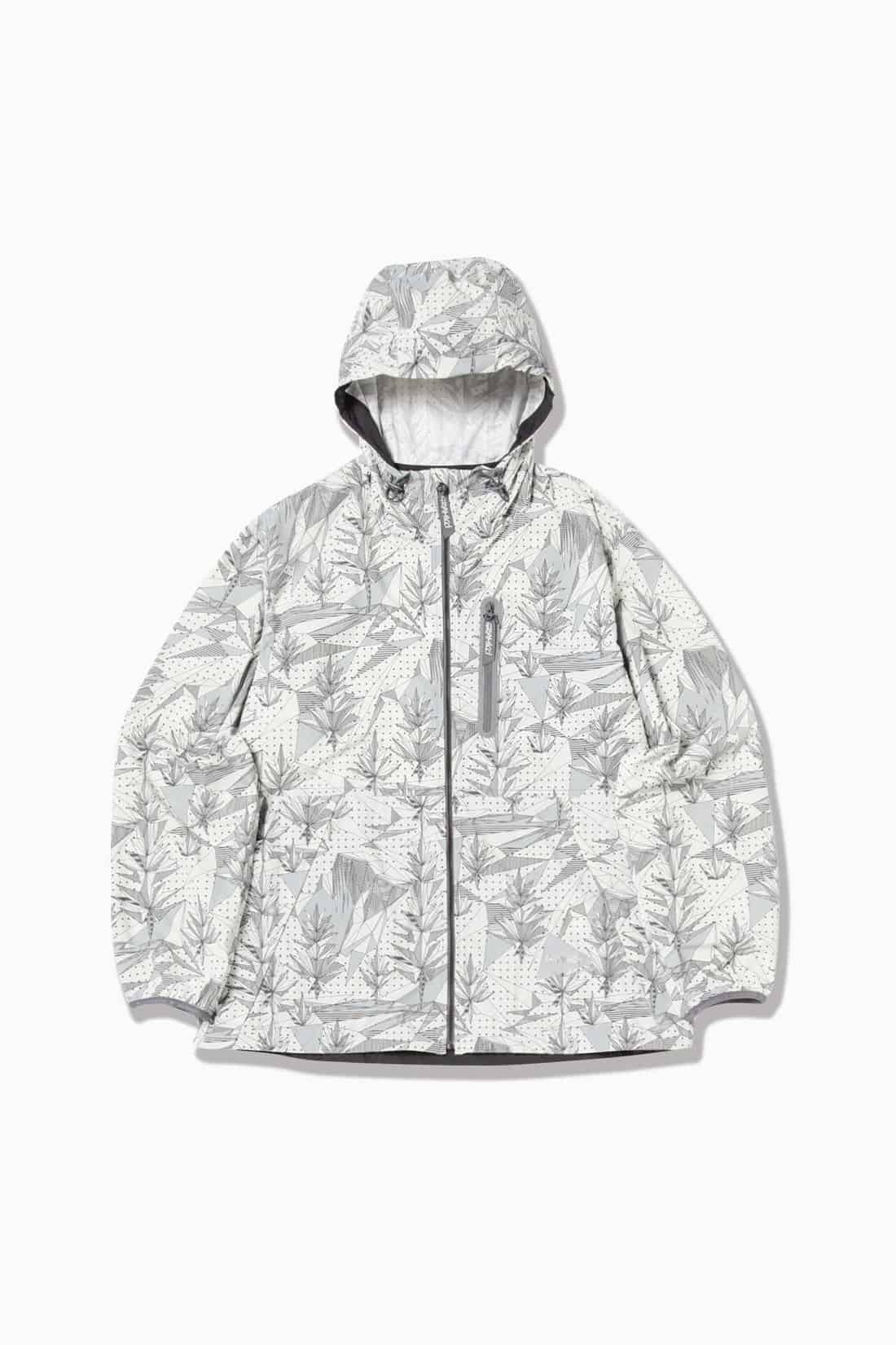 GRAMICCI × and wander brushed nylon jacket/グラミチ×アンドワンダー　ブラッシュドナイロンジャケット グレー M