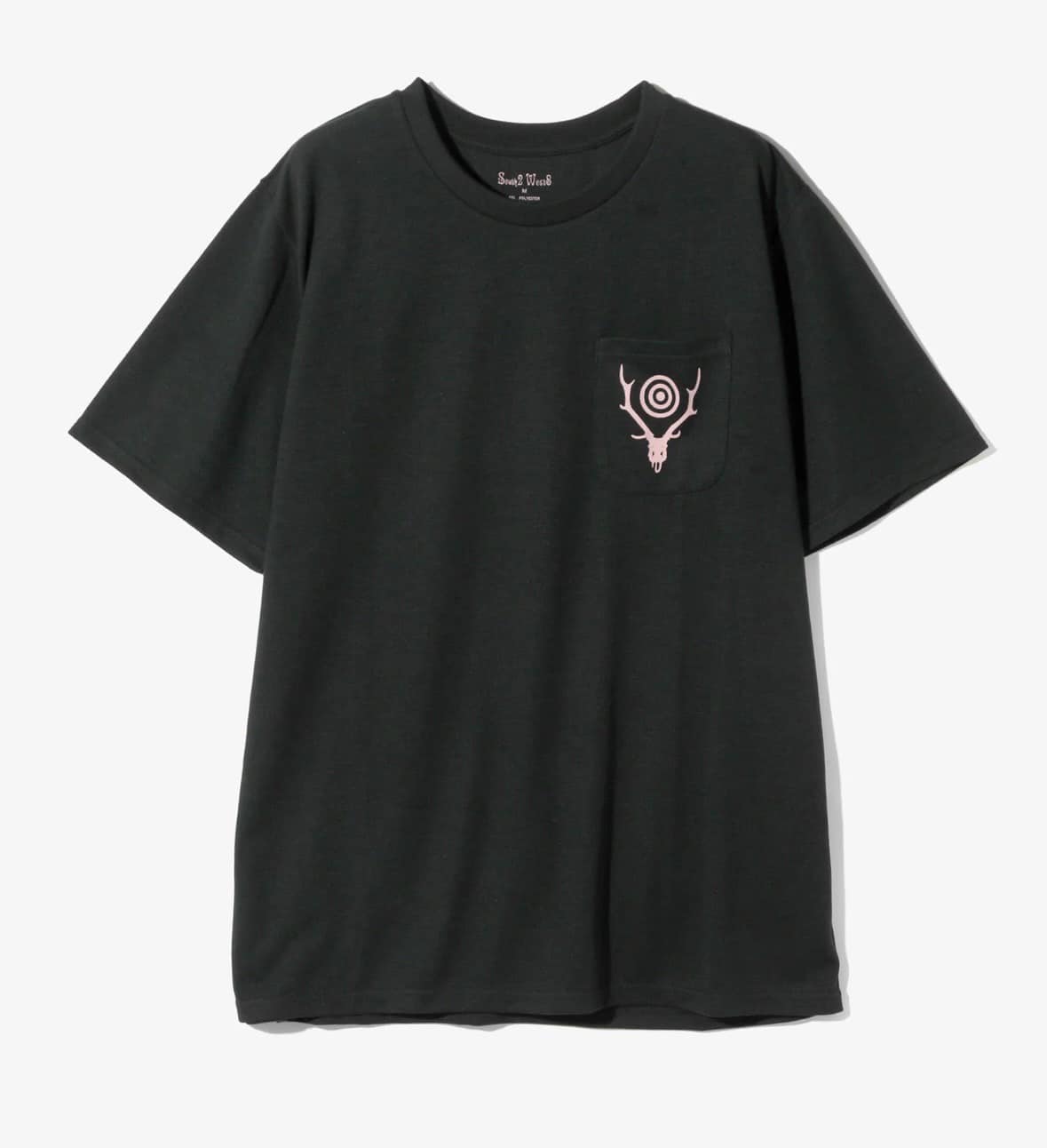 SOUTH2 WEST8/サウスツーウエストエイト/S/S ROUND POCKET TEE - CIRCLE HORN BLACK M