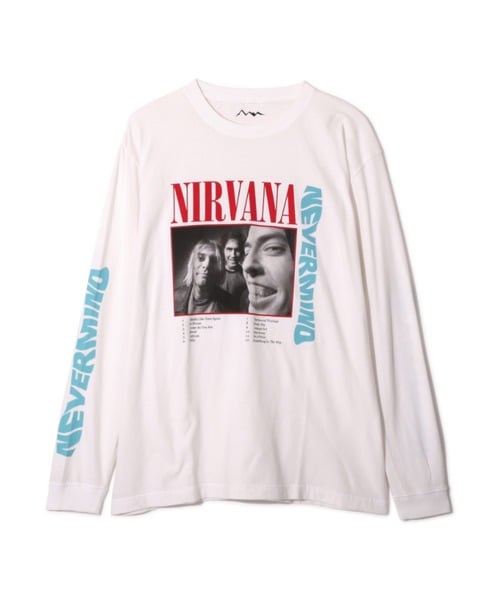 NIRVANA/ニルヴァーナ/NEVERMIND L/S TEE/コラボロンT《メンズ・ウィメンズ・ユニセックス》 ホワイト M