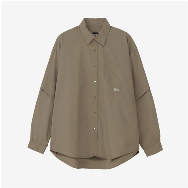 THE NORTH FACE/ザ・ノースフェイス/L/S Enride Shirt ロングスリーブエンライドシャツ マッシュルーム M