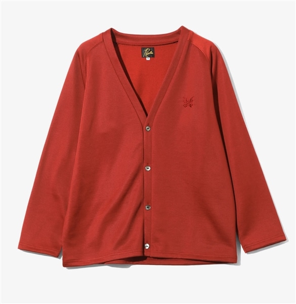 NEEDLES/ニードルズ/V-NECK CARDIGAN - BRIGHT JERSEY -RED- カーディガン RED M