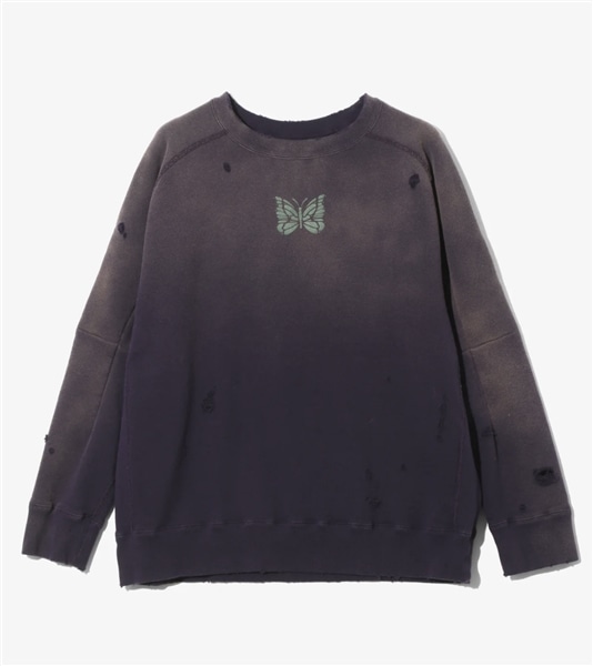 Needlesスウェット NEEDLES/ニードルズ/DECONSTRUCTED SWEAT SHIRT - COTTON FRENCH