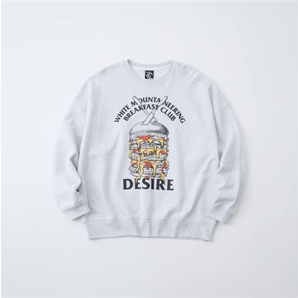 White Mountaineering/ホワイトマウンテニアリング/W.M.B.C. BREAKFAST CLUB SWEAT SHIRT GRAY 1