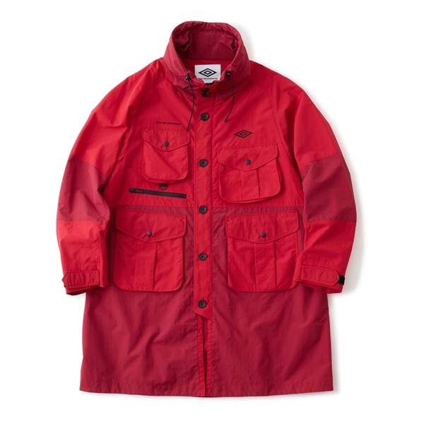 White Mountaineering×UMBRO/ホワイトマウンテニアリング×アンブロ/WM x UMBRO MULTI POCKET COAT マルチポケットコート RED 3