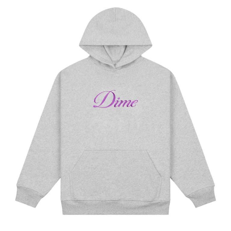 Dime/ダイム/Cursive Hoodie フーディー　パーカー HEATHER GRAY S
