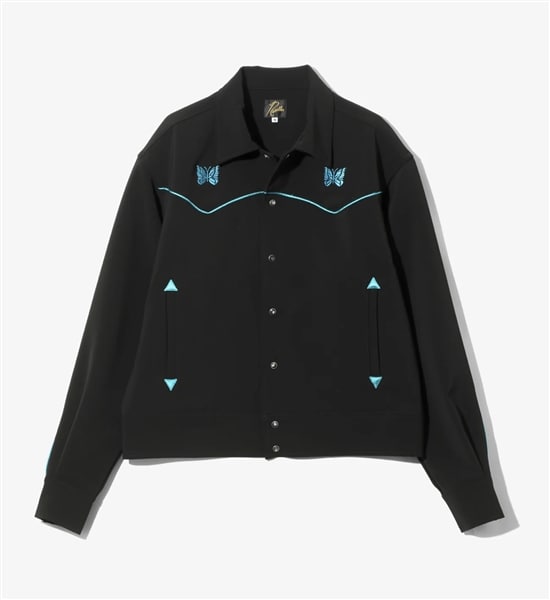 NEEDLES/ニードルズ/PIPING COWBOY JKT-POLY DOUBLE CLOTH パイピングカウボーイジャケット BLACK S