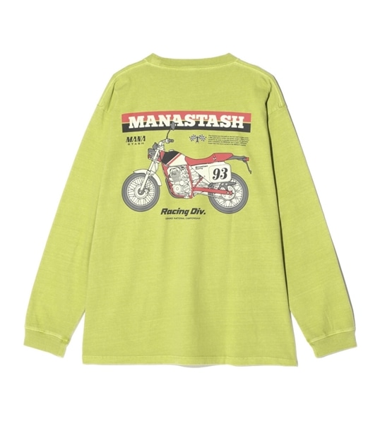 MANASTASH/マナスタッシュ/PUMICE L/S TEE RACING DIV. GREEN S