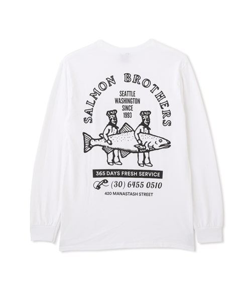 MANASTASH/マナスタッシュ/CiTee L/S TEE SALMON WHITE S