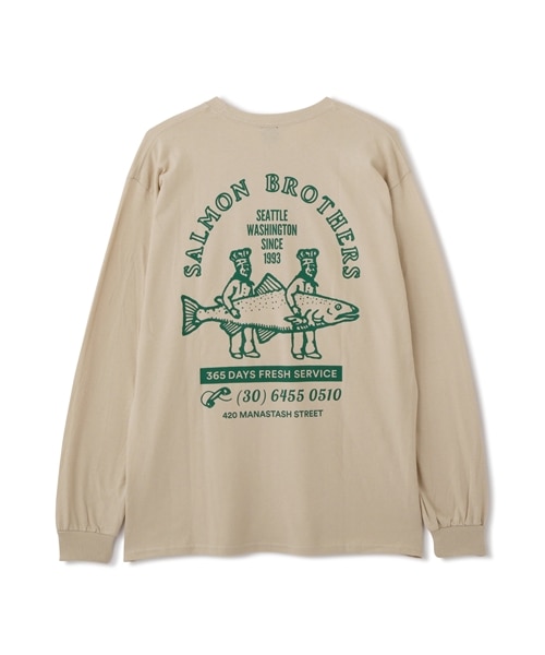 MANASTASH/マナスタッシュ/CiTee L/S TEE SALMON BEIGE S