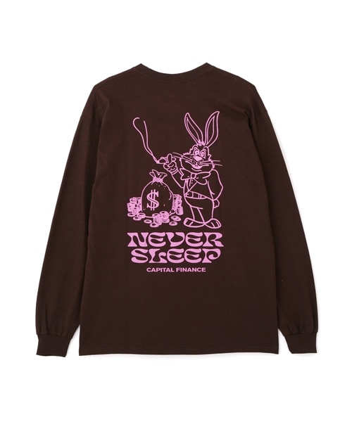 MANASTASH/マナスタッシュ/CiTee L/S TEE RABBIT BROWN M