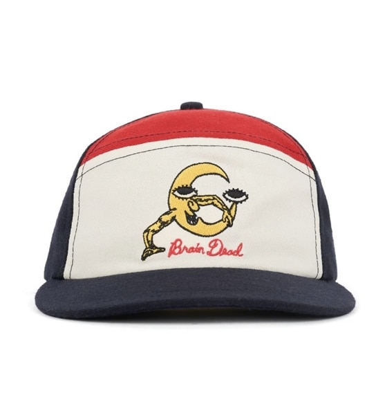 BRAIN DEAD/ブレインデッド/WANING CRESCENT 6 PANEL HAT NAVY FREE