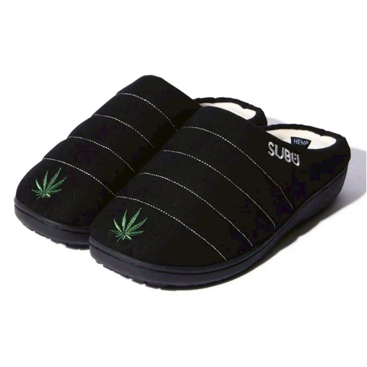 SUBU×MANASTASH/スブ×マナスタッシュ/HEMP EMB SANDAL ヘンプエンブレムサンダル ブラック 0