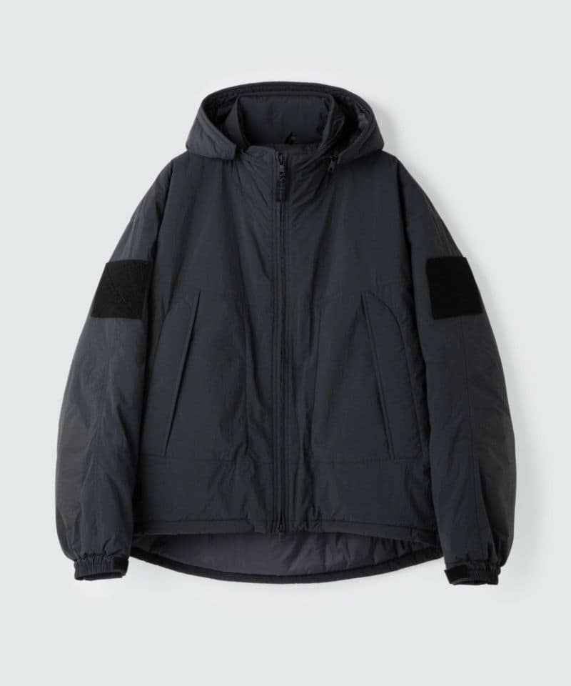 WILDTHINGS/ワイルドシングス/SHORT MONSTER PARKA /ショートモンスターパーカー　BLACK BLACK S