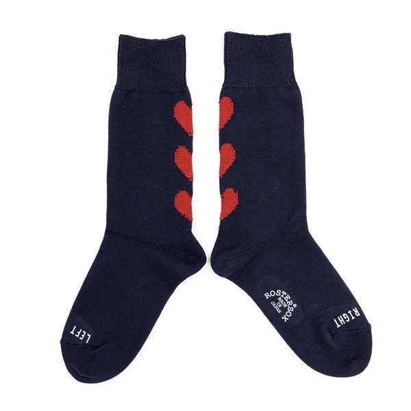 ROSTER SOX/ロスターソックス/Heart by X　レディース NAVY 1