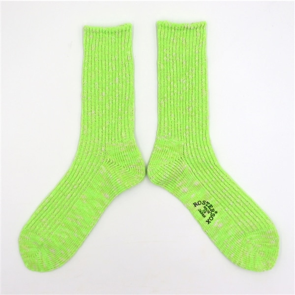 ROSTER SOX/ロスターソックス/BIG SLUB 60 RIB メンズ　レディース GREEN 1