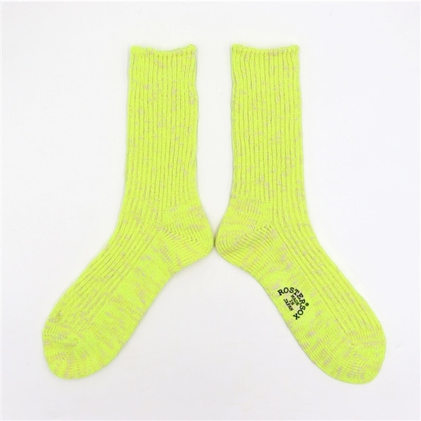 ROSTER SOX/ロスターソックス/BIG SLUB 60 RIB メンズ　レディース YELLOW 1