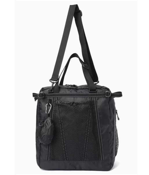 and wander/アンドワンダー/ECOPAK 30L 3way tote bag BLACK FREE