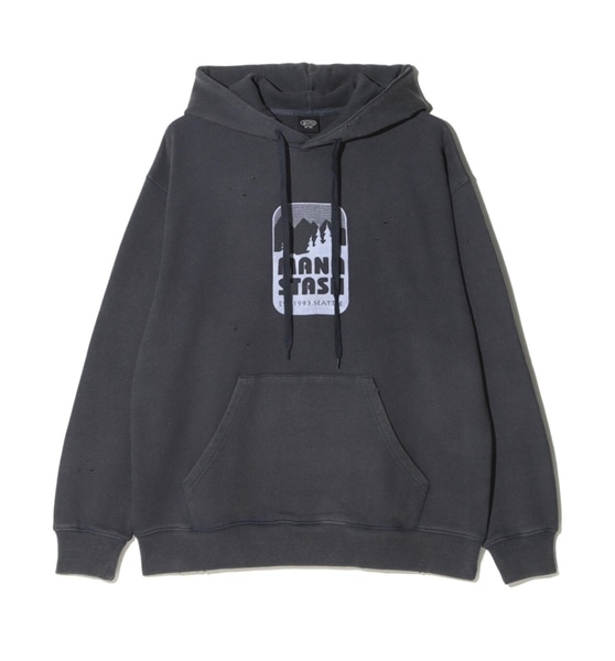 MANASTASH/マナスタッシュ/DISTRESSED HOODIE PARK ネイビー M