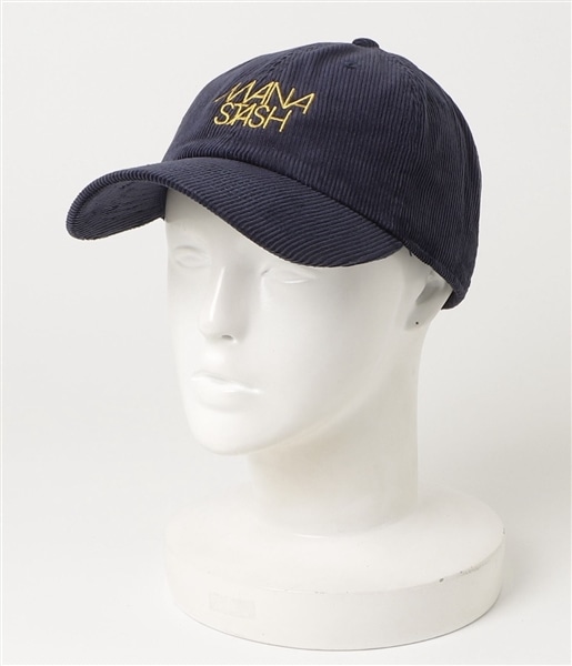 MANASTASH/マナスタッシュ/EMB LOGO CORDUROY LOW CAP ネイビー FREE