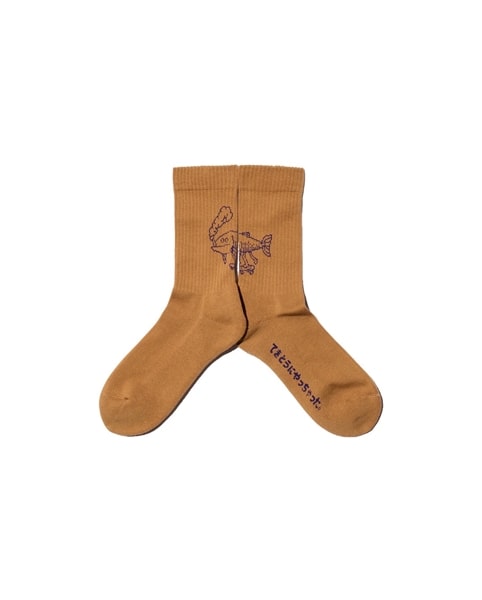 CHAOS FISHING CLUB/カオスフィッシングクラブ/1Pac Osakanakun Socks ブラウン FREE