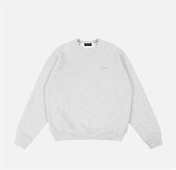 Dime/ダイム/Cursive Small Logo Crewneck Ash S