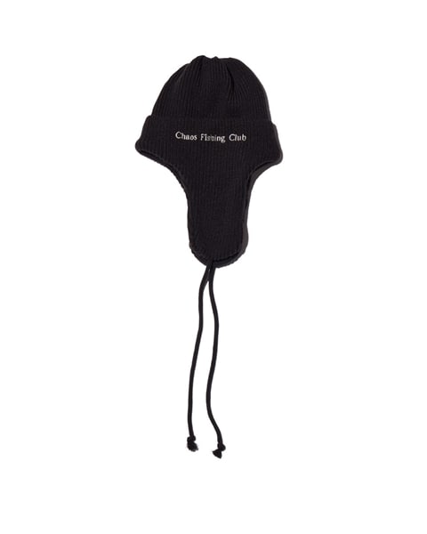 CHAOS FISHING CLUB/カオスフィッシングクラブ/Logo Dog Ear Cap BLACK FREE