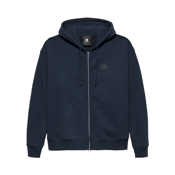 New Amsterdam Surf Association/ニューアムステルダムサーフアソシエーション/LOGO HOODIE ZIP-UP NAVY/NIGHT NAVY M