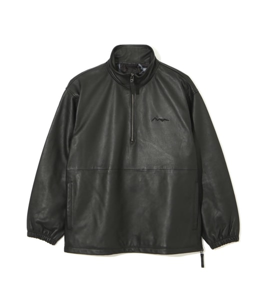 MANASTASH/マナスタッシュ/CHILLIWACK LEATHER PULLOVER/チリワックレザープルオーバー ブラック M