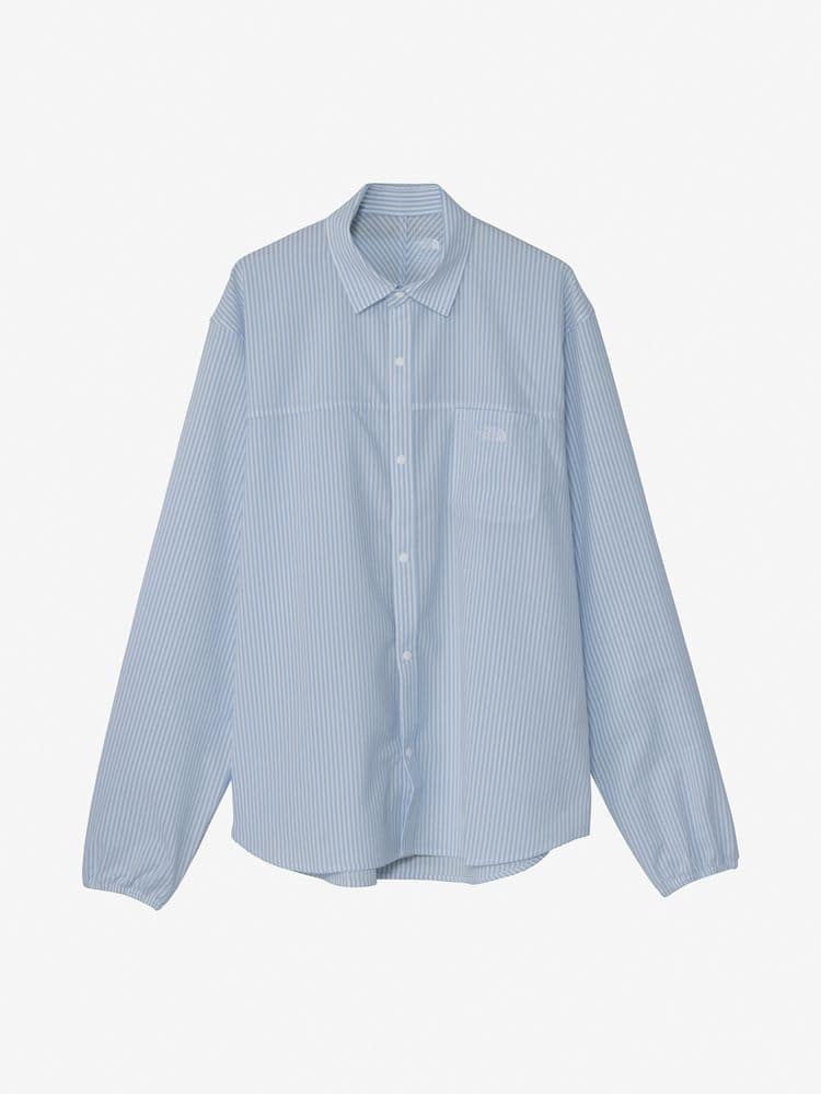 THE NORTH FACE/ザ・ノースフェイス/GARロングスリーブシャツ ブルーストライプ M