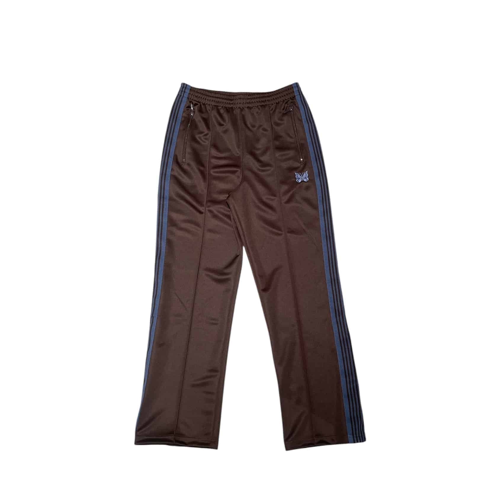 Needles×BEAVER/ニードルズ×ビーバー　別注Track Pant - Poly Smooth -BROWN- トラックパンツ brown M