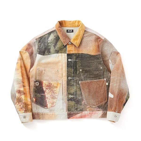 FAF/エフエーエフ(Fake As Flowers/フェイクアスフラワーズ)/TYPE-2.5 Denim Jacket -26SS- Forest 3