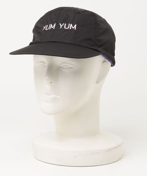 BAP/バップ　YUM YUM WORDFACE BagCap/キャップ/ショルダーバッグ ブラック×パープル free