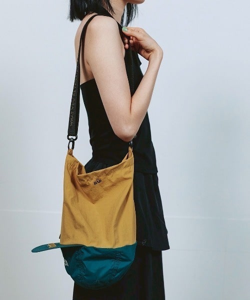 BAP/バップ　UGU UGU WORDFACE BagCap/キャップ/ショルダーバッグ モスグリーン free