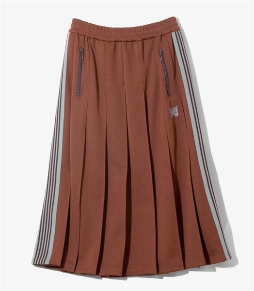 NEEDLES/ニードルズ/Pleated Track Skirt - Poly Smooth -RUST- トラックスカート レディース RUST 1