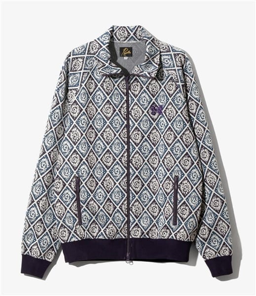 NEEDLES/ニードルズ/TRACK JACKET - POLY JACQUARD -BLU/PPL- トラックジャケット BLU/PPL M