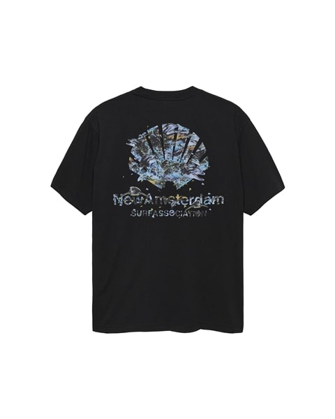 New Amsterdam Surf Association/ニューアムステルダムサーフアソシエーション/DOLPHIN TEE BLACK BLACK S