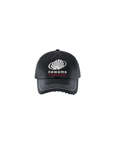 New Amsterdam Surf Association/ニューアムステルダムサーフアソシエーション/SPONSOR CAP BLACK BLACK FREE