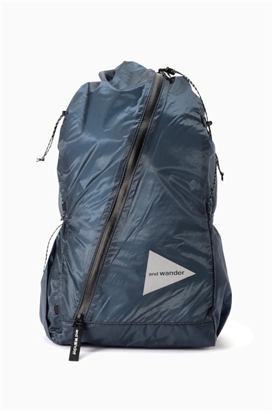 and wander/アンドワンダー/sil daypack/シルデイバッグ BLUE FREE