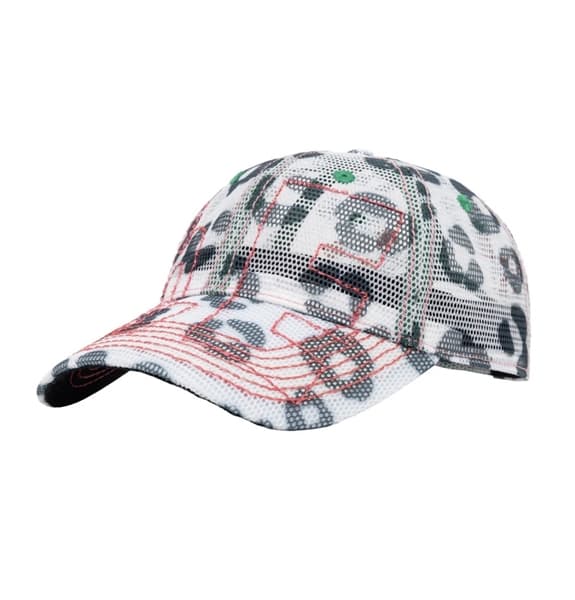 b.Eautiful/ビューティフル/Vapor Low Profile Hat (White Leopard Mesh / Hot Pink) White Leopard Mesh / Hot Pink FREE