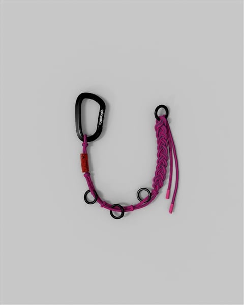 Topologie/トポロジー  Braided Key Chain（ブレイデッド キーチェーン） Teal Pink FREE