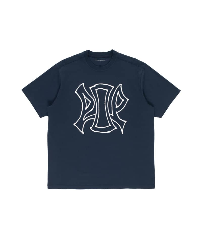 POP TRADING CO/ポップトレーディングカンパニー/ACID T-SHIRT NAVY Tシャツ ネイビー S