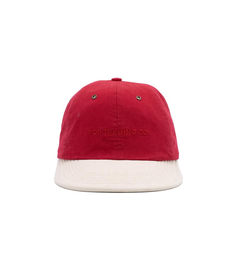 POP TRADING CO/ポップトレーディングカンパニー/2 TONE FLEXFOAM HAT EARTH RED/OFF WHITE キャップ RED/OFF WHITE free