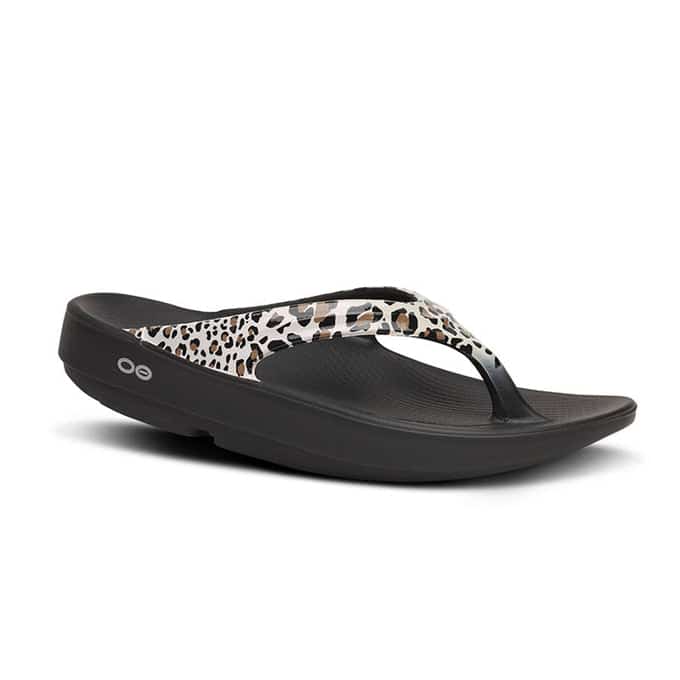 OOFOS/ウーフォス　OOLALA LIMITED - LEOPARD リカバリーサンダル　レディース Leopard 23cm