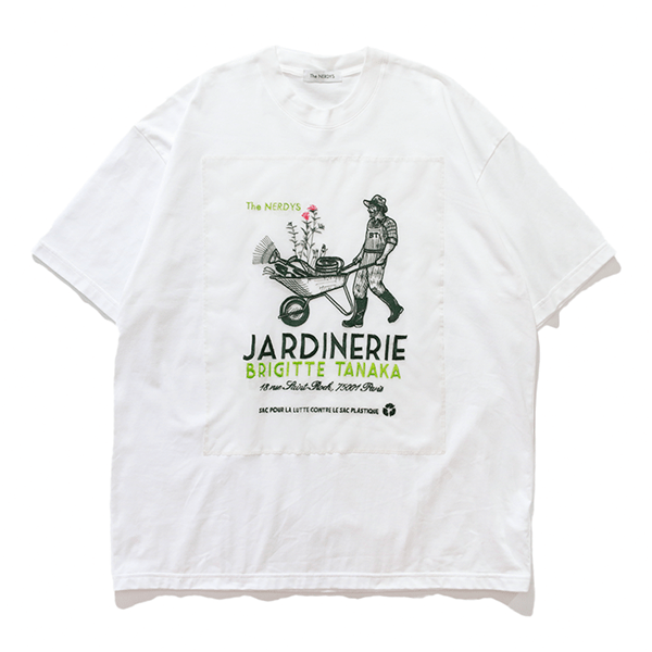The NERDYS/ナーディーズ/Brigitte Tanaka×The NERDYS JARDINERIE T-shirt ブリジットタナカ White S