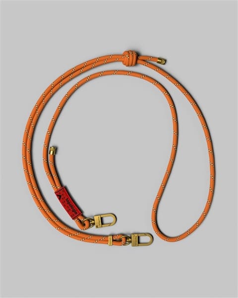 Topologie/トポロジー　6.0mm Rope【ストラップ単体】 Orange Patterned FREE